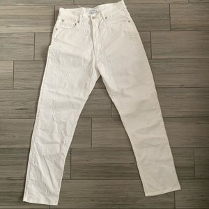 CMMN SWDN White Distressed Jeans